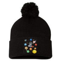 Solar System Planets Science Space Astronaut Universe Galaxy Pom Pom 12in Knit Beanie