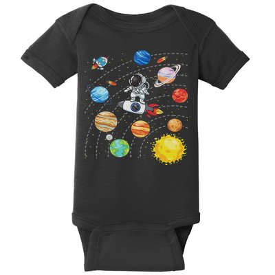 Solar System Planets Science Space Astronaut Universe Galaxy Baby Bodysuit