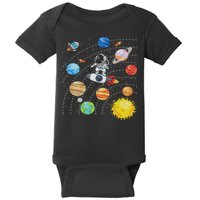Solar System Planets Science Space Astronaut Universe Galaxy Baby Bodysuit