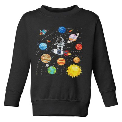 Solar System Planets Science Space Astronaut Universe Galaxy Toddler Sweatshirt