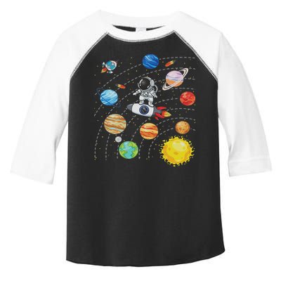 Solar System Planets Science Space Astronaut Universe Galaxy Toddler Fine Jersey T-Shirt