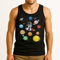 Solar System Planets Science Space Astronaut Universe Galaxy Tank Top