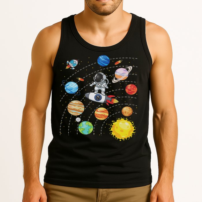 Solar System Planets Science Space Astronaut Universe Galaxy Tank Top