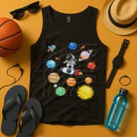 Solar System Planets Science Space Astronaut Universe Galaxy Tank Top
