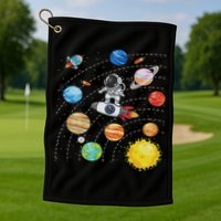 Solar System Planets Science Space Astronaut Universe Galaxy Golf Towel