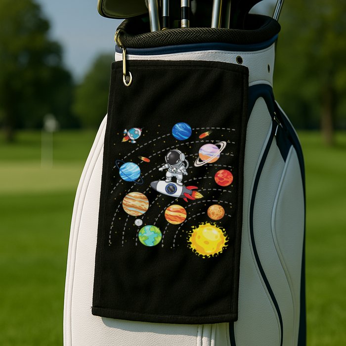 Solar System Planets Science Space Astronaut Universe Galaxy Golf Towel