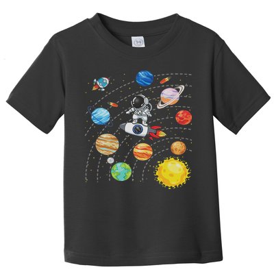 Solar System Planets Science Space Astronaut Universe Galaxy Toddler T-Shirt