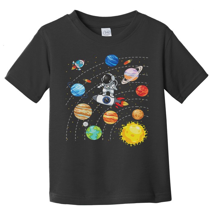 Solar System Planets Science Space Astronaut Universe Galaxy Toddler T-Shirt