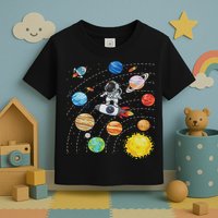Solar System Planets Science Space Astronaut Universe Galaxy Toddler T-Shirt