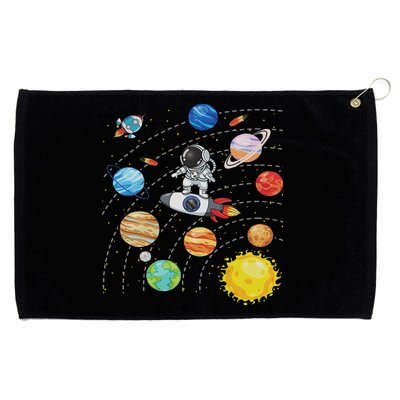 Solar System Planets Science Space Astronaut Universe Galaxy Grommeted Golf Towel