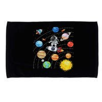 Solar System Planets Science Space Astronaut Universe Galaxy Microfiber Hand Towel