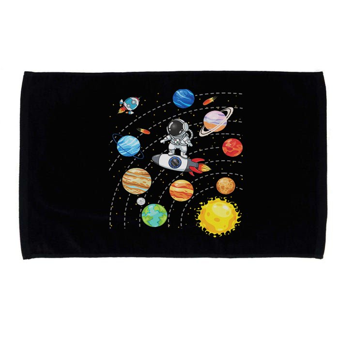 Solar System Planets Science Space Astronaut Universe Galaxy Microfiber Hand Towel