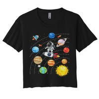 Solar System Planets Science Space Astronaut Universe Galaxy Crop Top