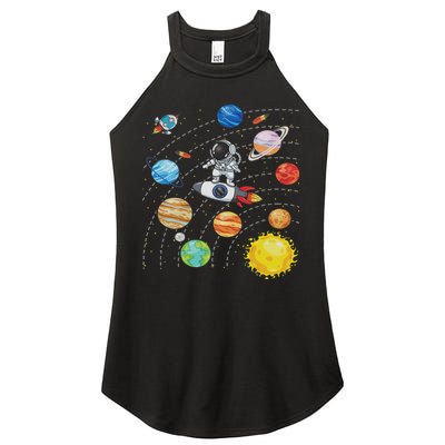 Solar System Planets Science Space Astronaut Universe Galaxy Women's Perfect Tri Rocker Tank