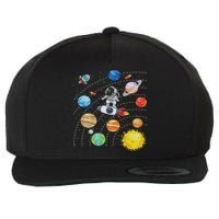 Solar System Planets Science Space Astronaut Universe Galaxy Wool Snapback Cap
