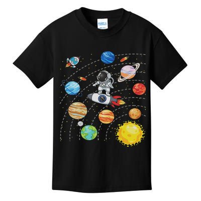 Solar System Planets Science Space Astronaut Universe Galaxy Kids T-Shirt