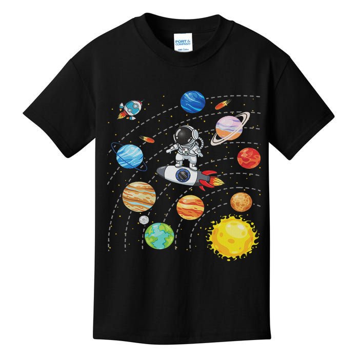 Solar System Planets Science Space Astronaut Universe Galaxy Kids T-Shirt