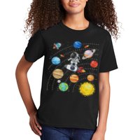 Solar System Planets Science Space Astronaut Universe Galaxy Kids T-Shirt
