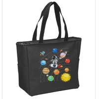 Solar System Planets Science Space Astronaut Universe Galaxy Zip Tote Bag