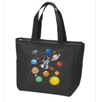 Solar System Planets Science Space Astronaut Universe Galaxy Zip Tote Bag