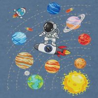 Solar System Planets Science Space Astronaut Universe Galaxy Garment-Dyed Sweatshirt