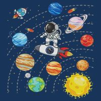 Solar System Planets Science Space Astronaut Universe Galaxy Infant Baby Jersey Bodysuit