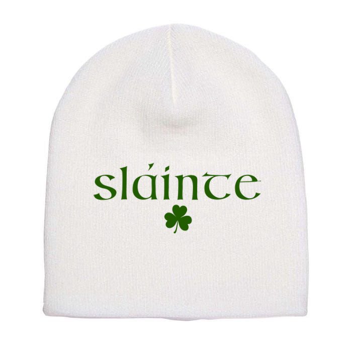 SláInte St Patrick Day Short Acrylic Beanie