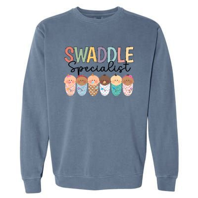 Swaddle Specialist Postpartum Nicu Mother Nurse Meaningful Gift Garment-Dyed Sweatshirt