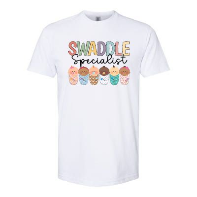 Swaddle Specialist Postpartum Nicu Mother Nurse Meaningful Gift Softstyle CVC T-Shirt