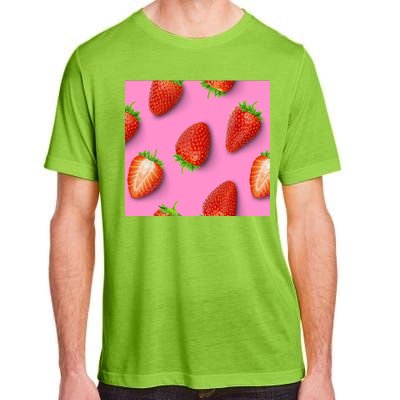 Strawberry seamless pattern Adult ChromaSoft Performance T-Shirt