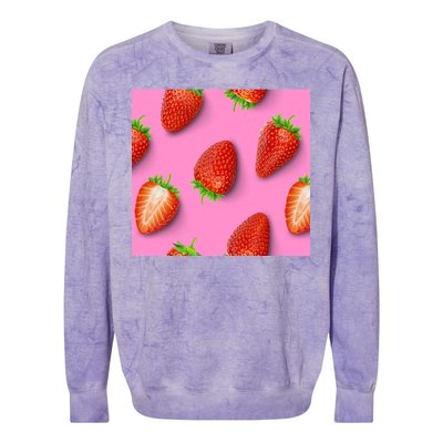 Strawberry seamless pattern Colorblast Crewneck Sweatshirt