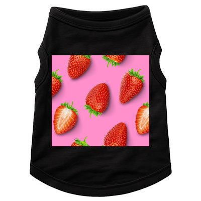Strawberry seamless pattern Doggie Tank