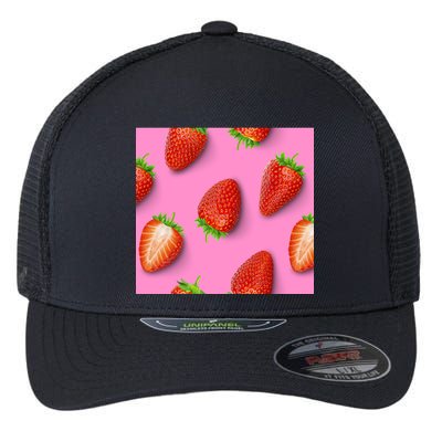 Strawberry seamless pattern Flexfit Unipanel Trucker Cap