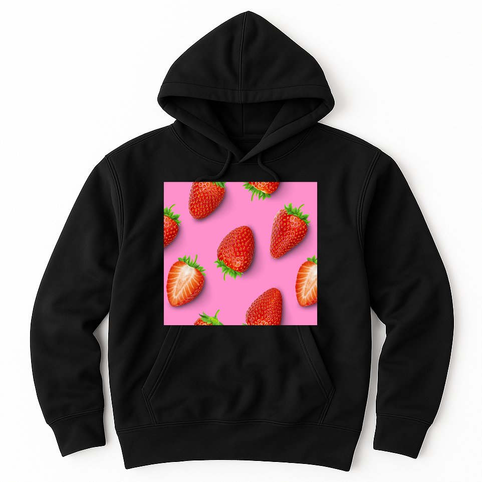 Strawberry seamless pattern Hoodie