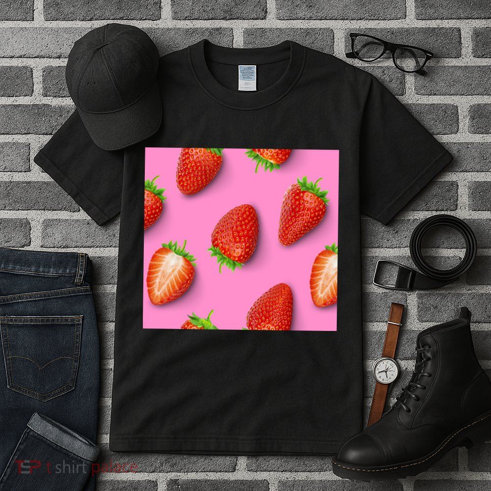 Strawberry seamless pattern Tall T-Shirt