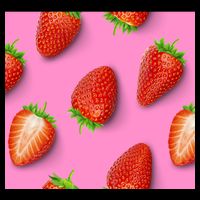 Strawberry seamless pattern 16 in Basic Backpack