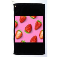 Strawberry seamless pattern Golf Towel