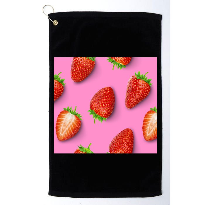 Strawberry seamless pattern Golf Towel