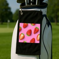 Strawberry seamless pattern Golf Towel