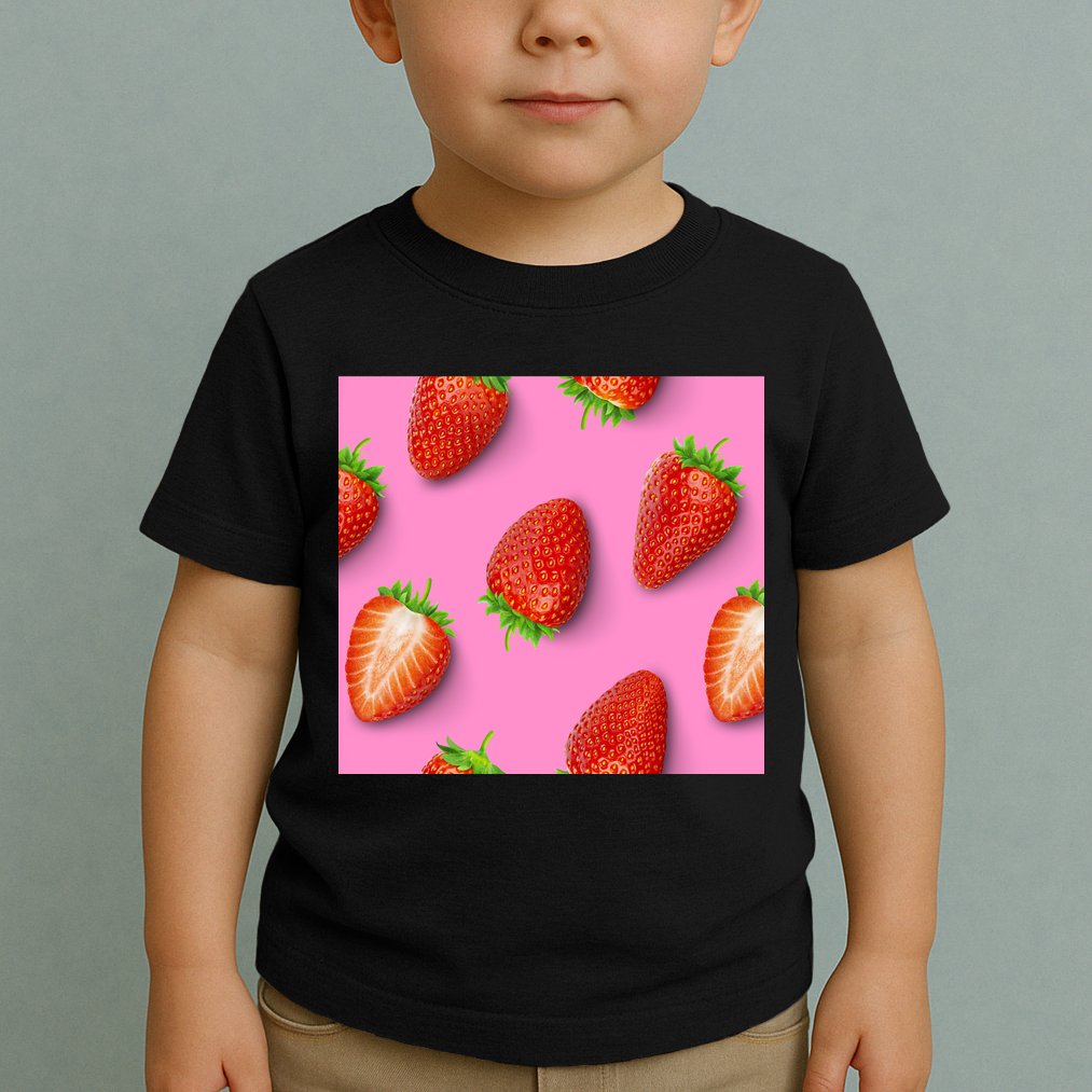 Strawberry seamless pattern Toddler T-Shirt