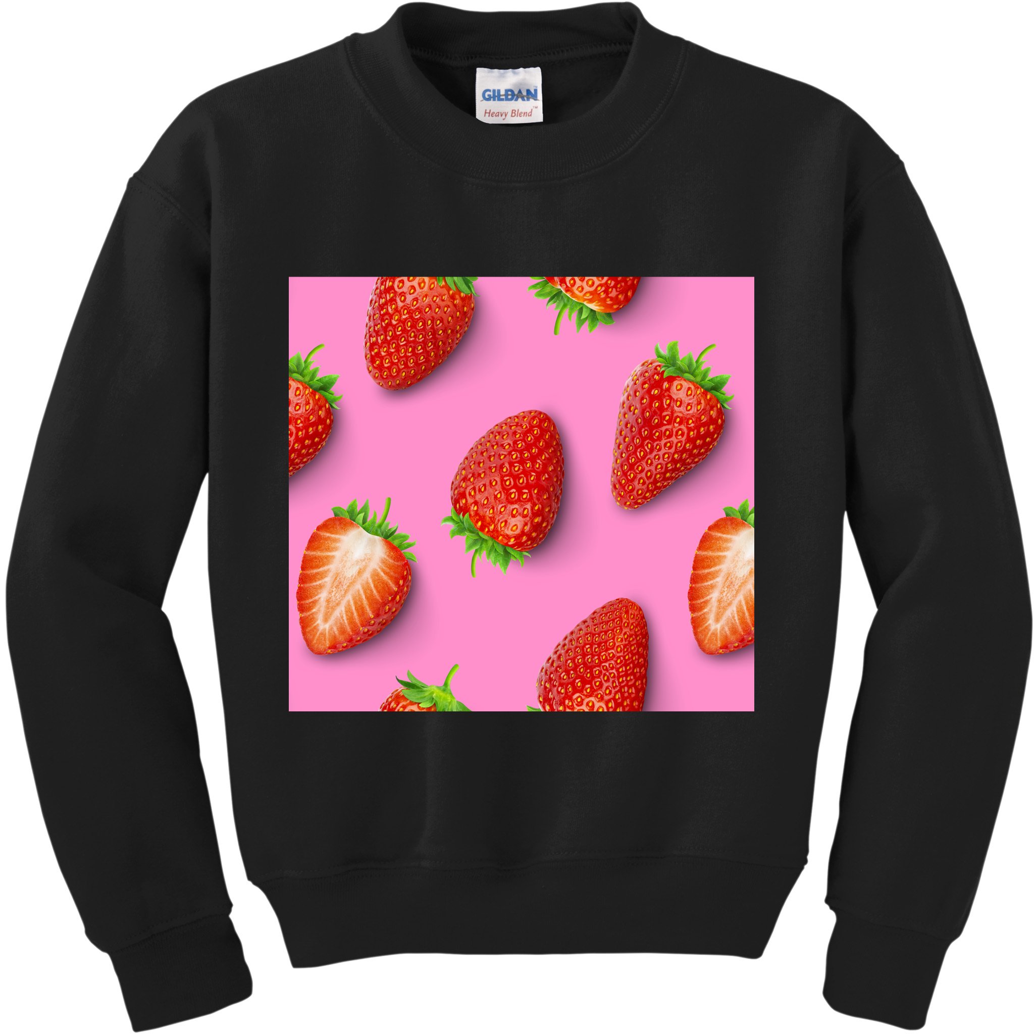 Strawberry seamless pattern Kids Sweatshirt