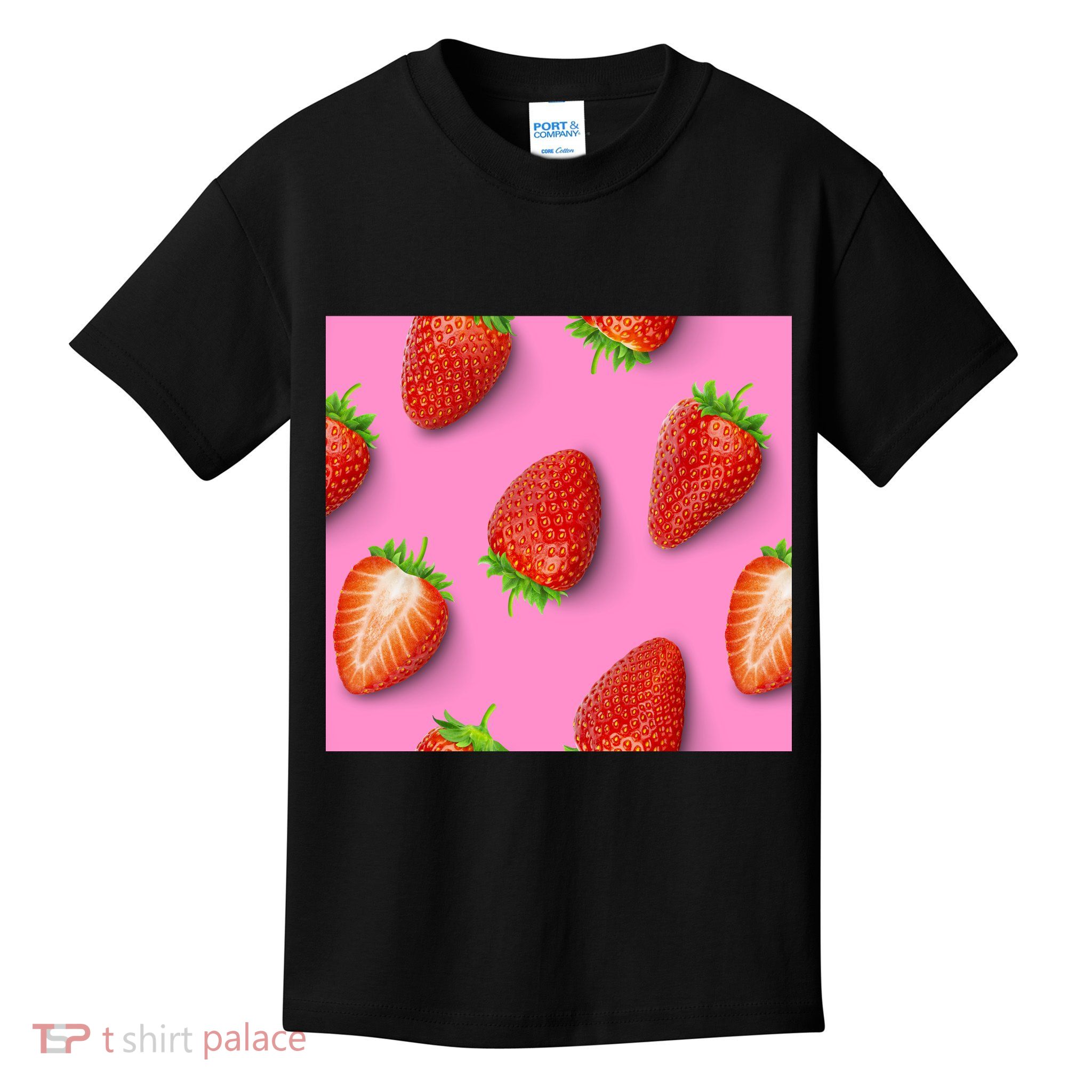 Strawberry seamless pattern Kids T-Shirt