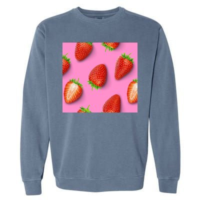 Strawberry seamless pattern Garment-Dyed Sweatshirt