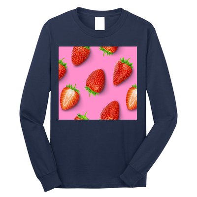 Strawberry seamless pattern Long Sleeve Shirt