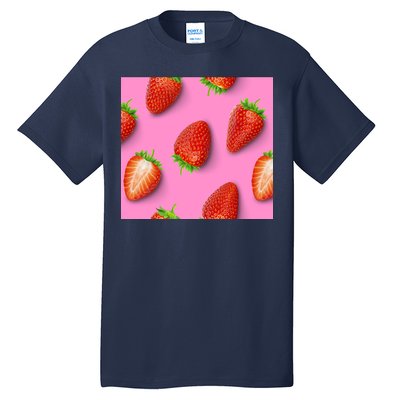 Strawberry seamless pattern Tall T-Shirt