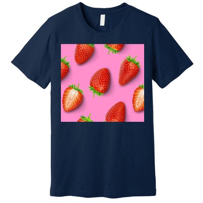 Strawberry seamless pattern Premium T-Shirt