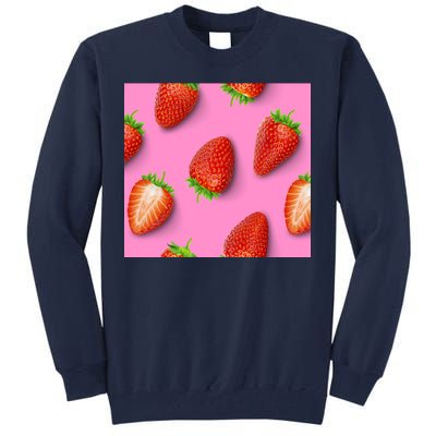 Strawberry seamless pattern Tall Sweatshirt