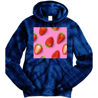 Strawberry seamless pattern Tie Dye Hoodie