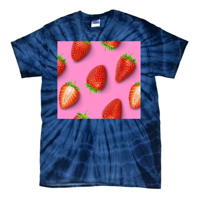 Strawberry seamless pattern Tie-Dye T-Shirt