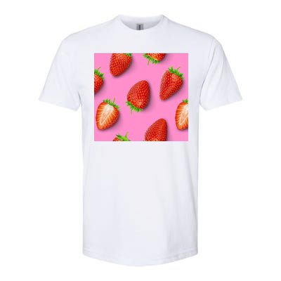 Strawberry seamless pattern Softstyle® CVC T-Shirt